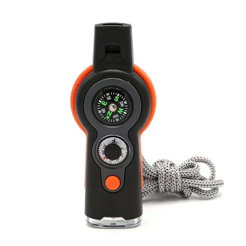 7 in 1 Whistle Outdoor Multifunction Compass