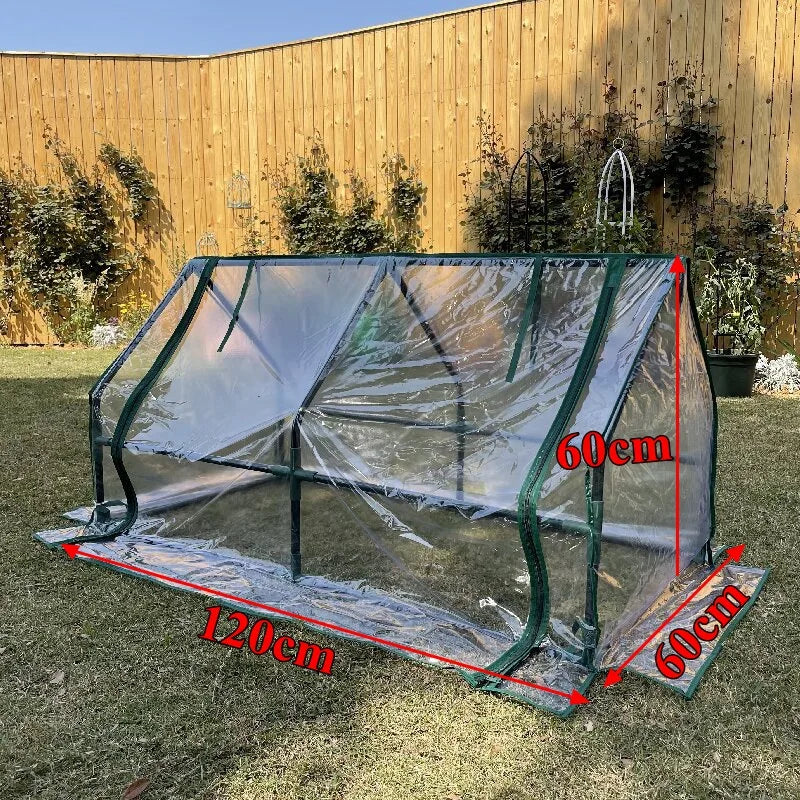 Plant Greenhouse With Frame Outdoor Indoor ,Plant Mini Greenhouse Tent Gardening Backyard Plant Flower Heat Preservation Cover