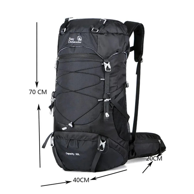 50L Backpack, Waterproof Bags. For Women Men