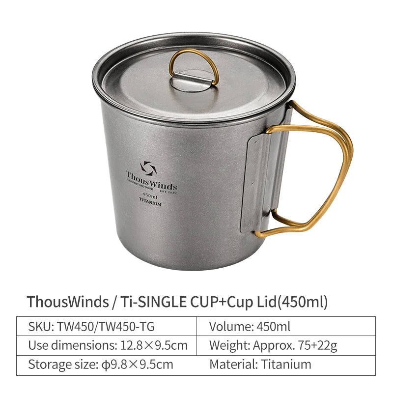 Titanium Camping Cup Outdoor Mug