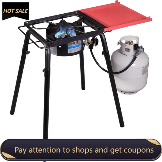 Single Stove-1-Burner Camp Stove-Ultra Portable Gas Stove for Outdoor & Camping Gear