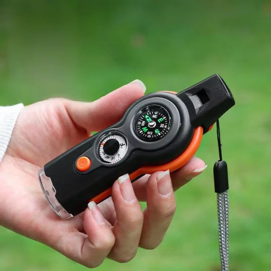 7 in 1 Whistle Outdoor Multifunction Compass