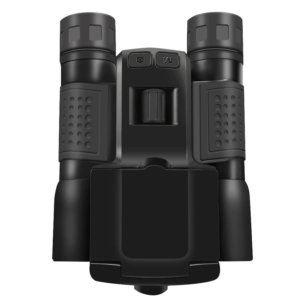 Alpine Outdoor Supplies 12x32 HD binoculars with 48MP camera, 8x zoom, digital telescope, suitable for outdoor camping and wildlife viewing.
