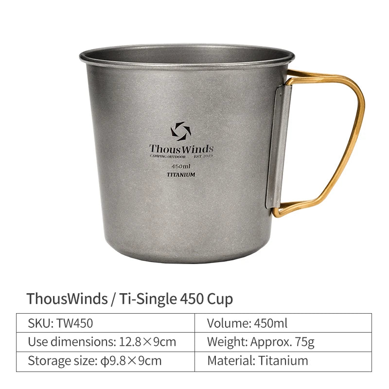 Titanium Camping Cup Outdoor Mug