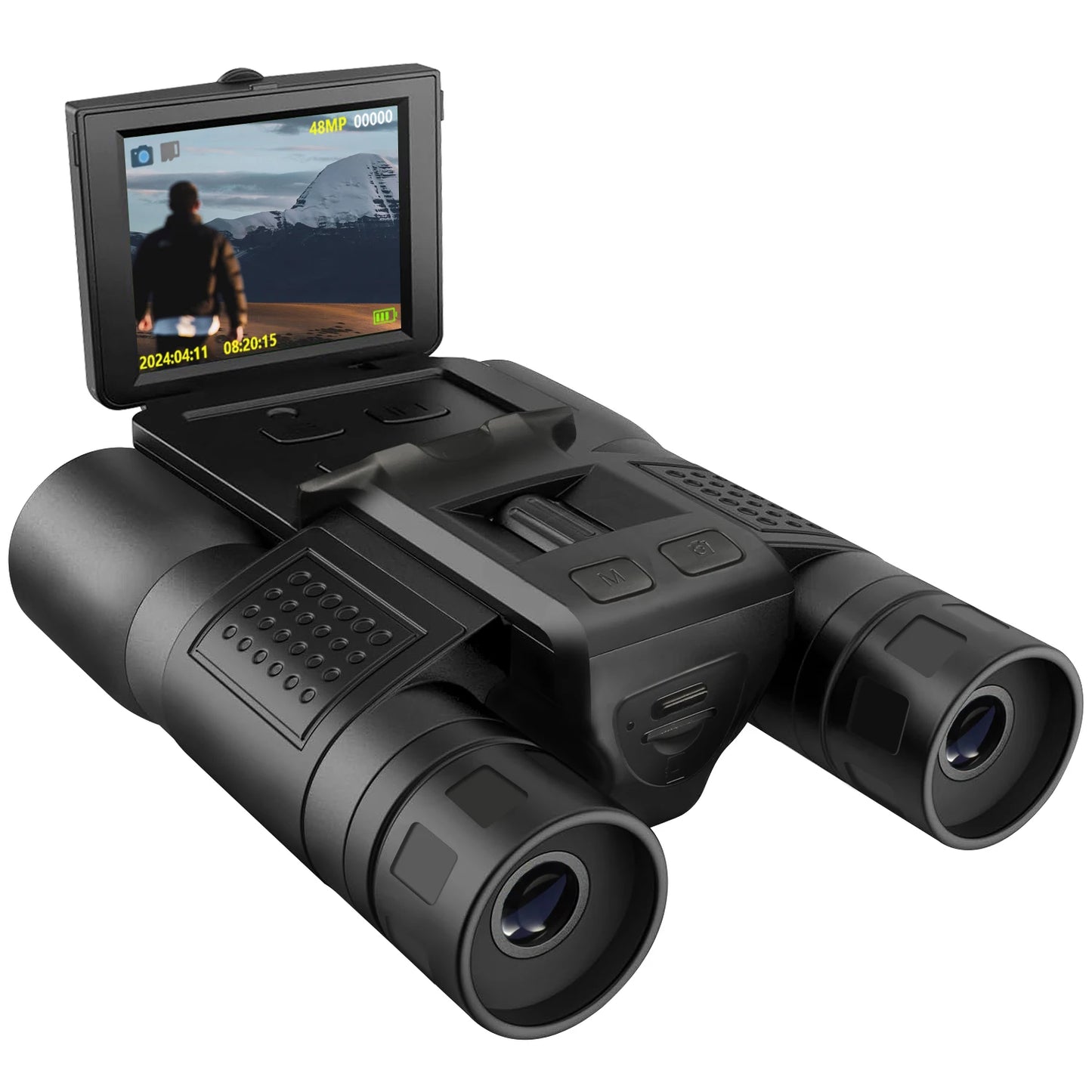 Alpine Outdoor Supplies DT30 12X32 HD binoculars camera with 48MP, 12X optical zoom, digital telescope for outdoor camping.