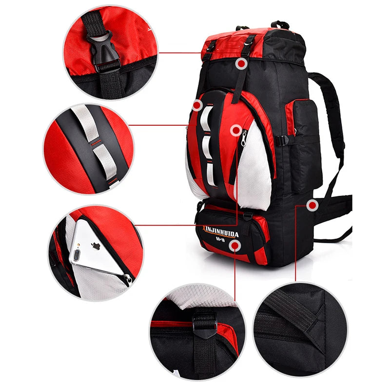 90L Backpack Women Men Large