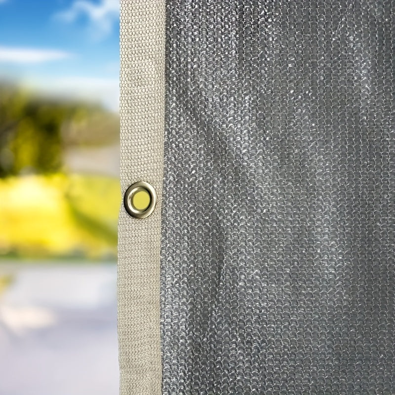 RV Awning Sun Shade Screen UV Blocker Kit For Motorhomes, Campers, Gray Mesh Sunshade