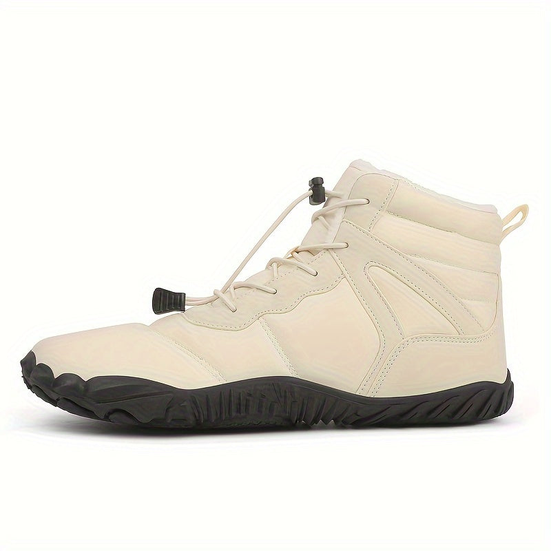 [Everyday Comfort] Women's Winter Fleece-Lined Warm Snow Boots - Waterproof, Non-Slip Hiking Shoes with Rugged Rubber Sole