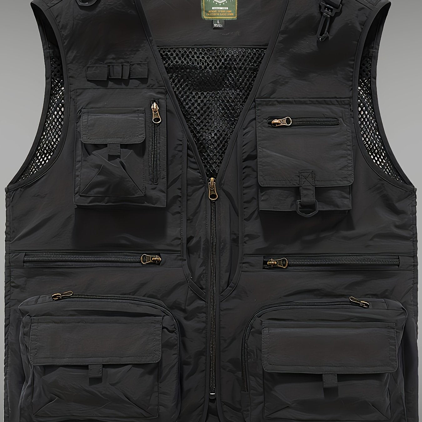 Multi-pocket Cargo Vest, Men's Casual Outwear Zip Up Vest