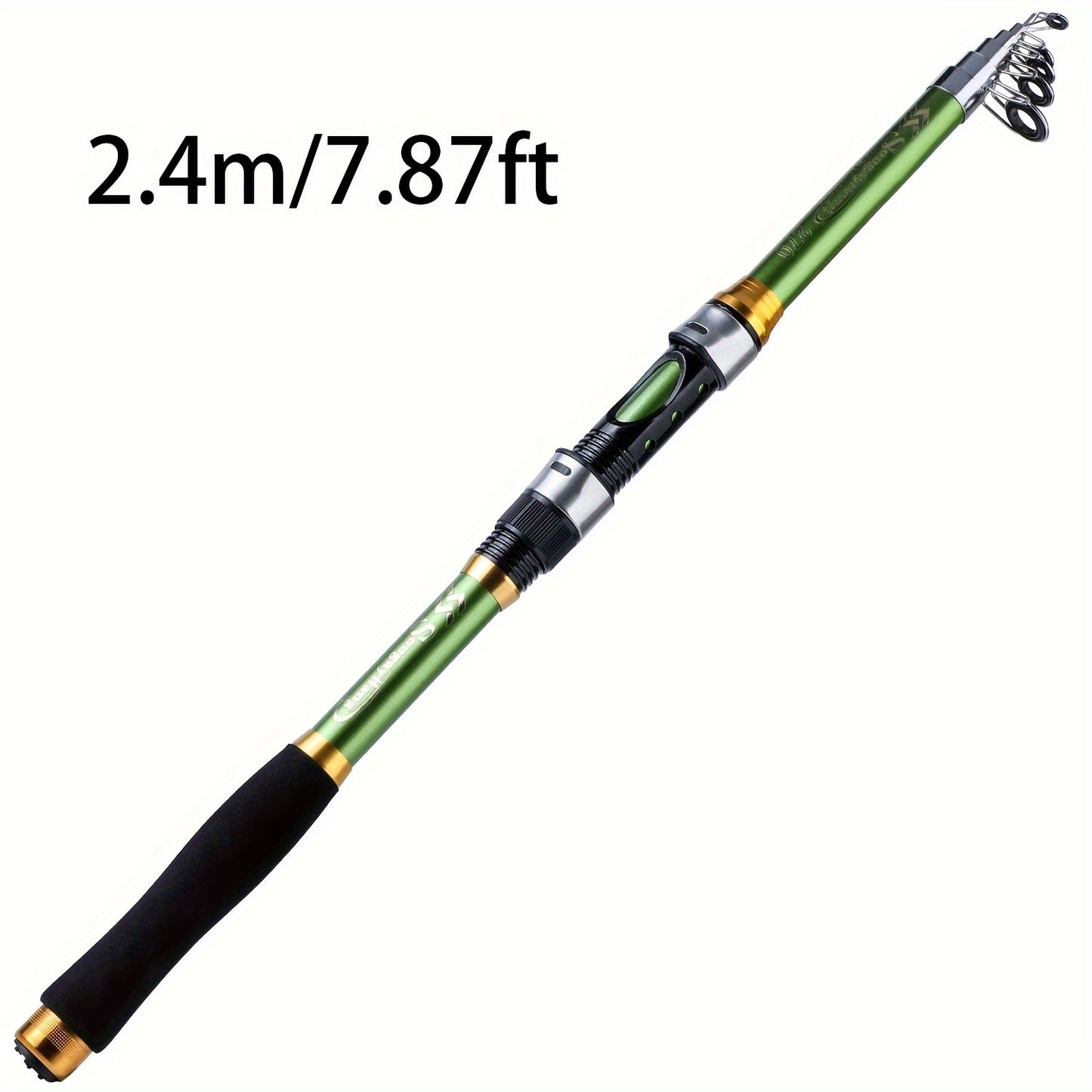 1.8M 2.1M 2.4M 2.7M 3.0M 3.3M Spinning Fishing Rod Max Drag 10Kg Ultralight Carbon Fiber Portable Telescopic Fishing Pole