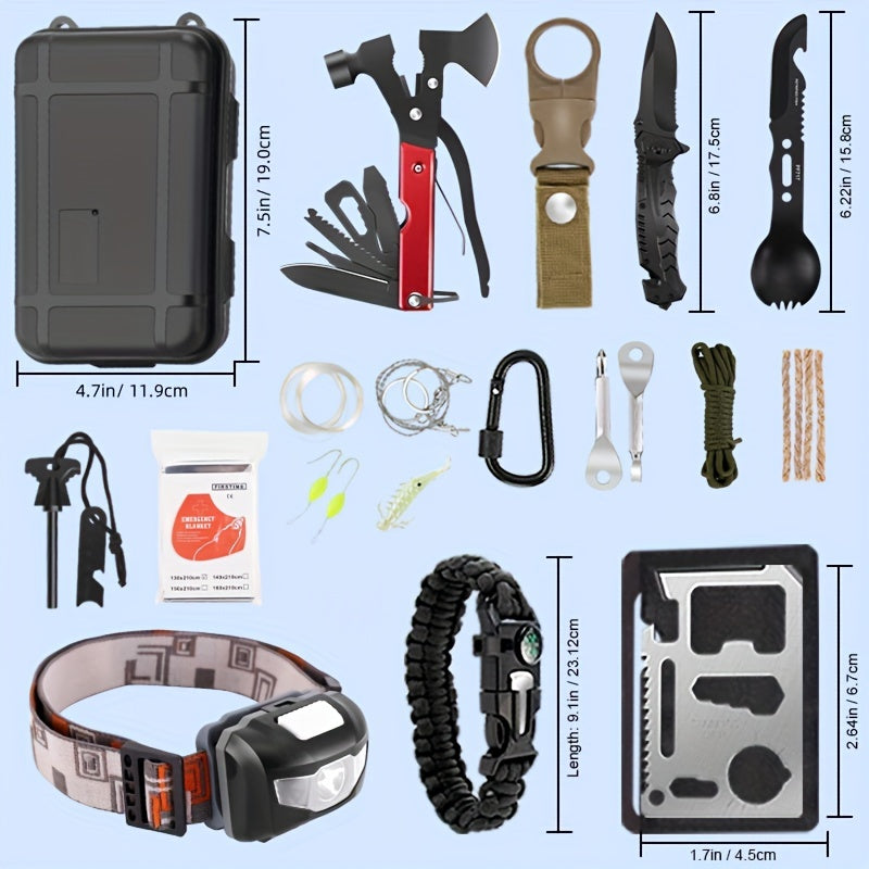 Survival Kits, 30 In 1 Camping Accessories Tactical Gear