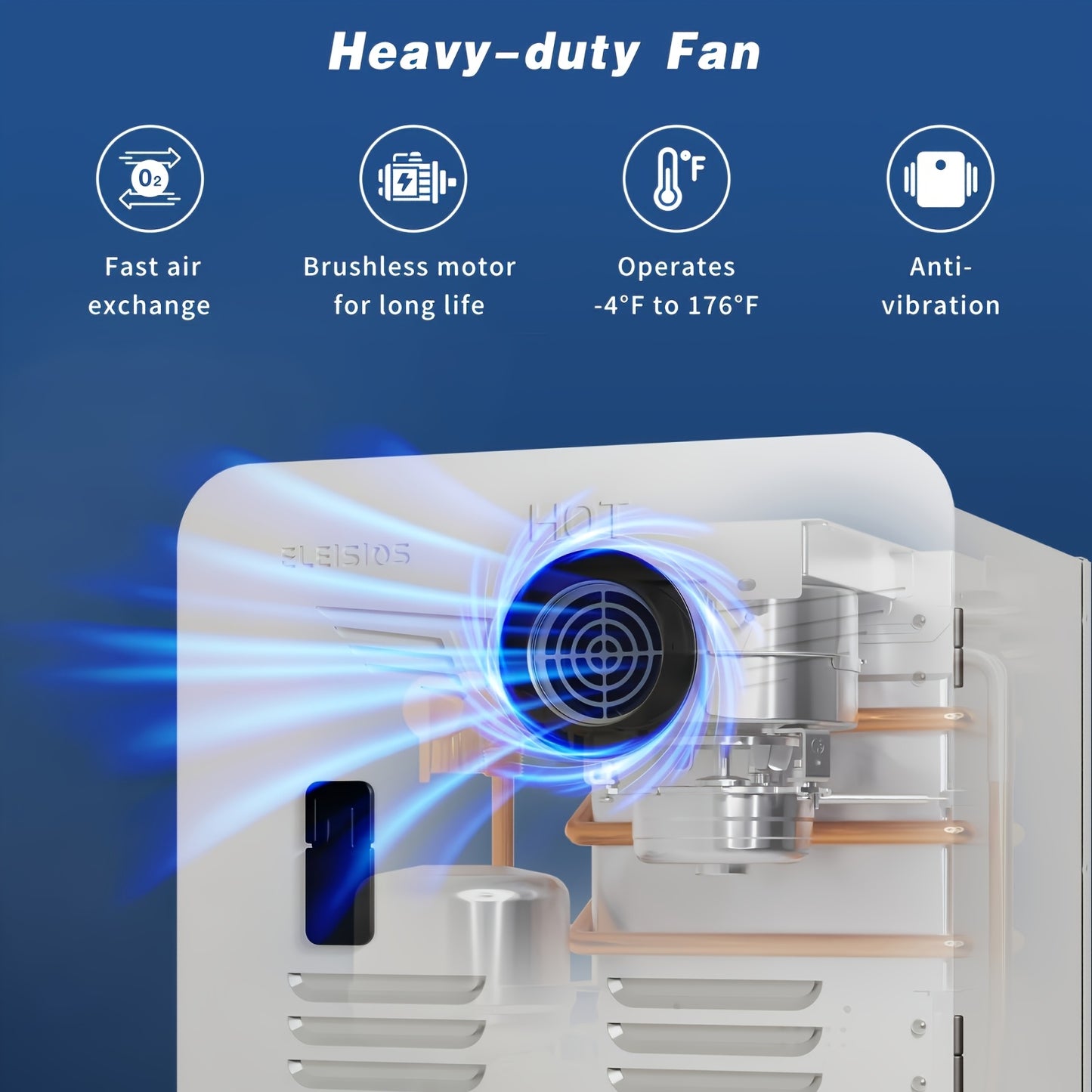 65000BTU RV Instant Hot Water Heater, 2.2GPM, DC 12V, Sleek Black with Red Accent, LED Display & Remote Control