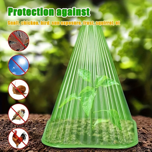 30PCS Plant Garden Insect Protection Cover, Reusable Snail Protection Cove