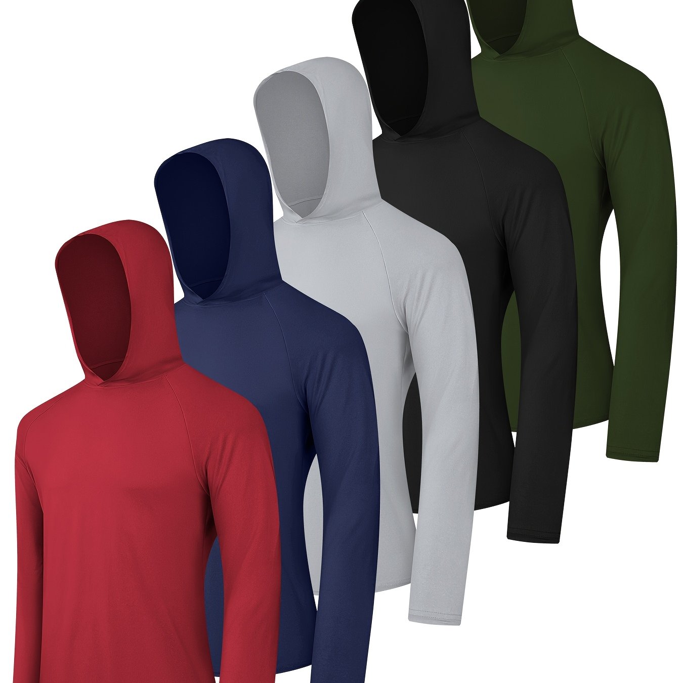 5pcs Men's Athletic Hoodies