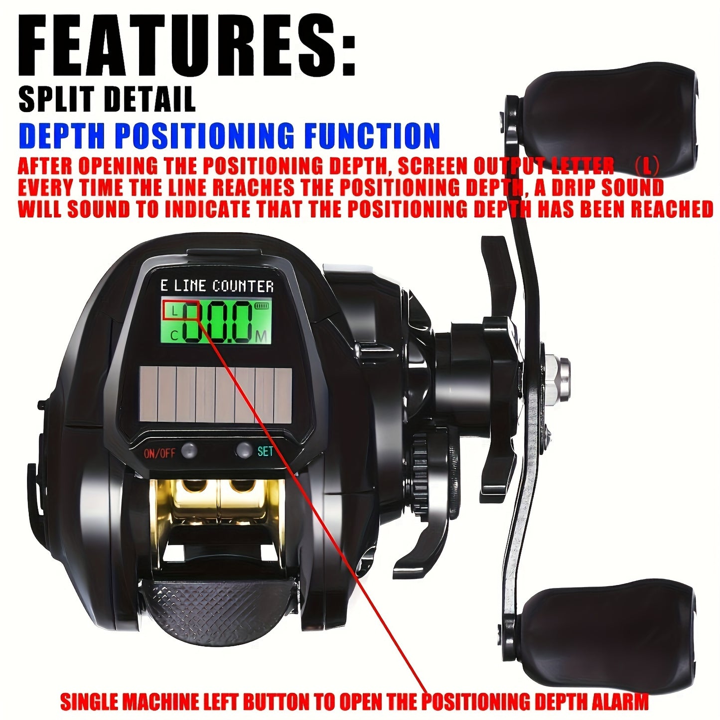 Electronic Baitcasting Fishing Reel: Variable Speed Adjustment