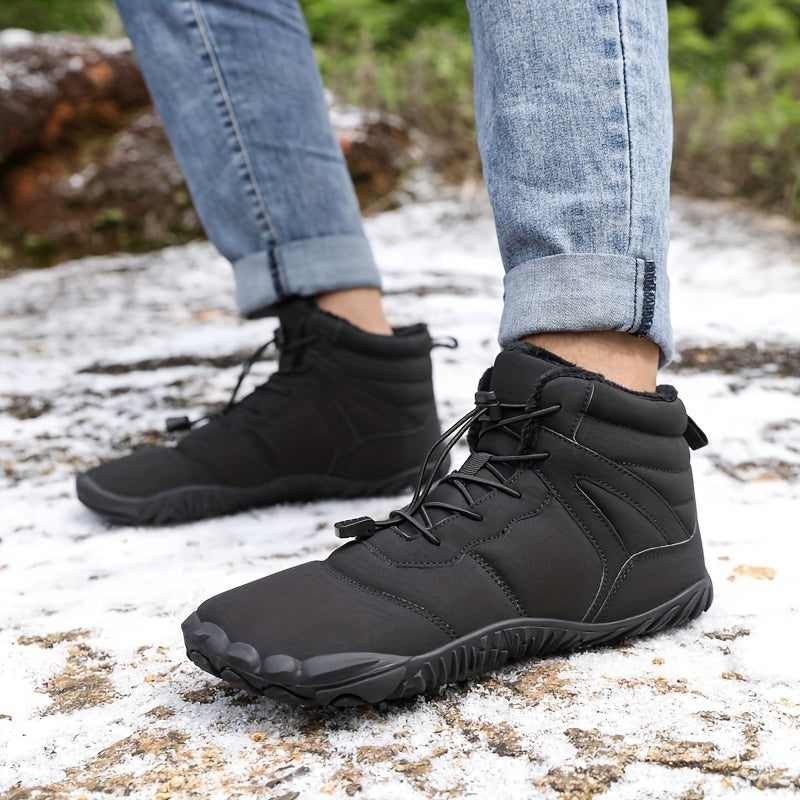 [Everyday Comfort] Women's Winter Fleece-Lined Warm Snow Boots - Waterproof, Non-Slip Hiking Shoes with Rugged Rubber Sole