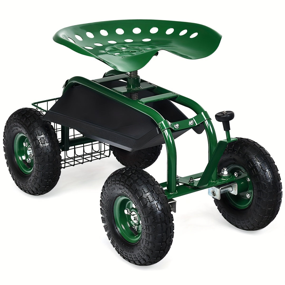 1pc Goplus Garden Cart Gardening Workseat W/Wheels