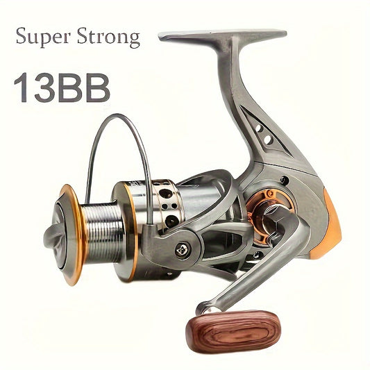 Ultra Smooth Metal Spinning Reel - 5:2:1 Gear Ratio, Max Drag 10kg - Durable and High Performance Freshwater and Saltwater Fishing Gear