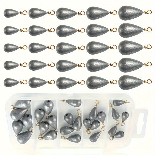 25in a box,  lead sinkers