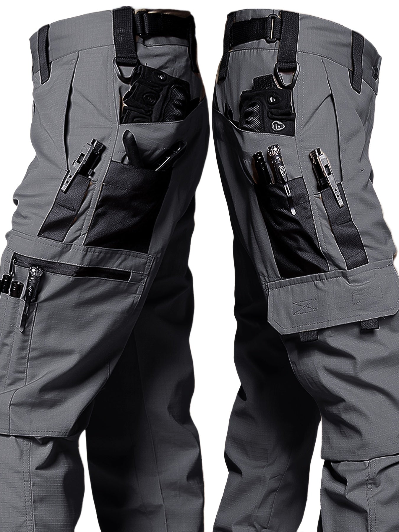 Men's Tactical Cargo Pants, Durable Multi-Pocket Workwear