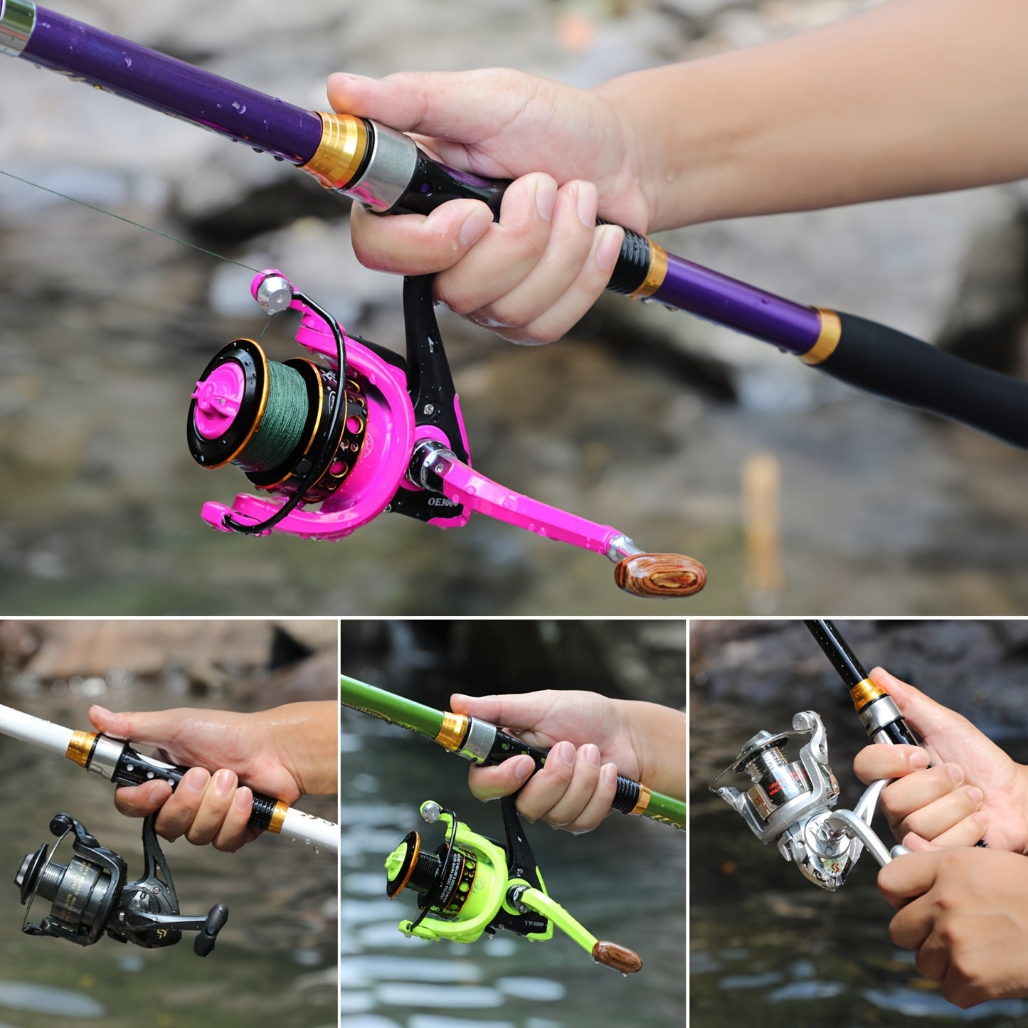 1.8M 2.1M 2.4M 2.7M 3.0M 3.3M Spinning Fishing Rod Max Drag 10Kg Ultralight Carbon Fiber Portable Telescopic Fishing Pole