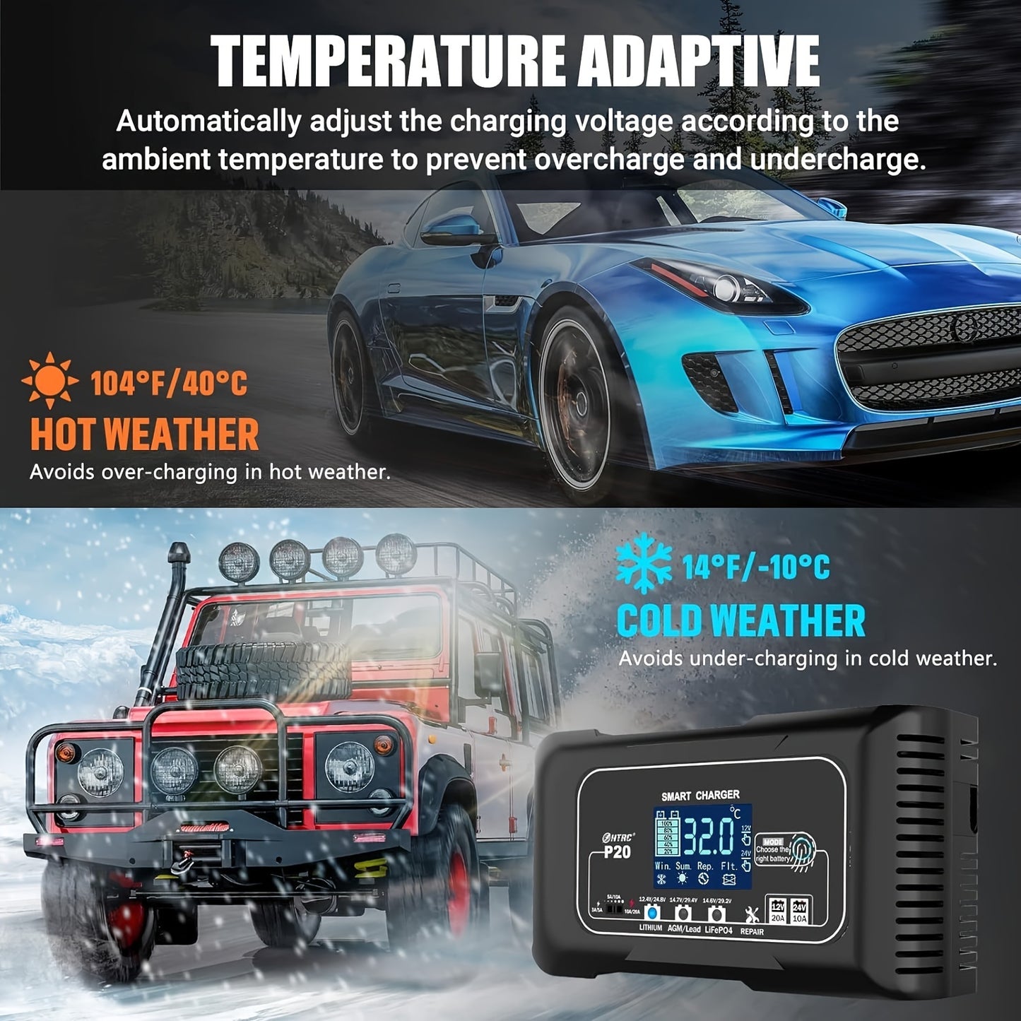 20-Amp Smart Battery Charge