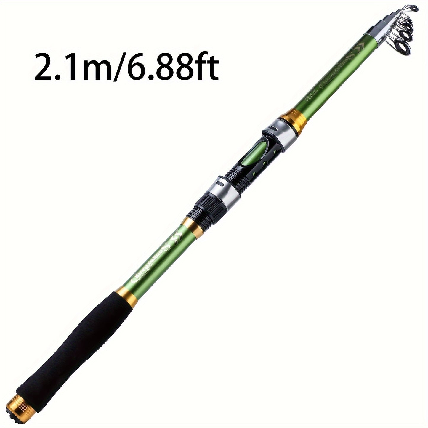 1.8M 2.1M 2.4M 2.7M 3.0M 3.3M Spinning Fishing Rod Max Drag 10Kg Ultralight Carbon Fiber Portable Telescopic Fishing Pole