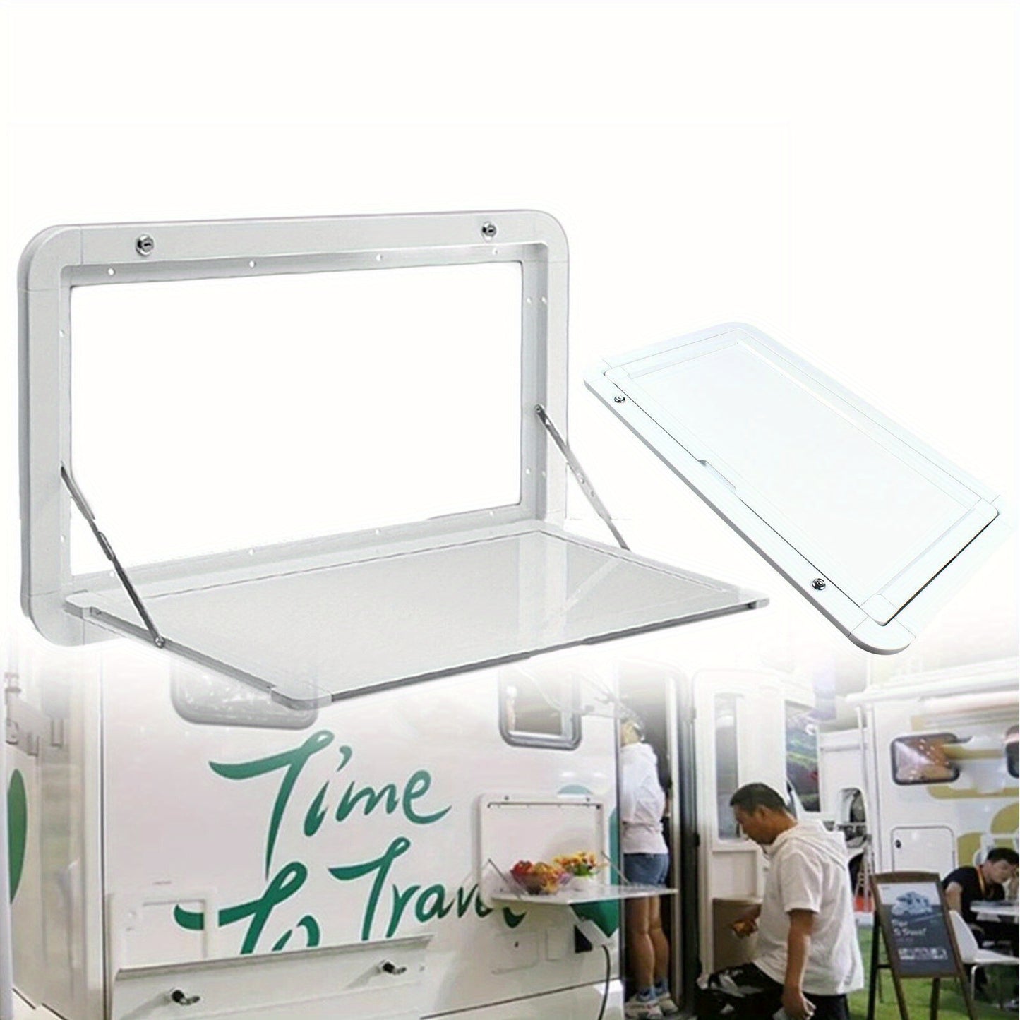 800 x 450mm External Folding Wall Mount Camping Table