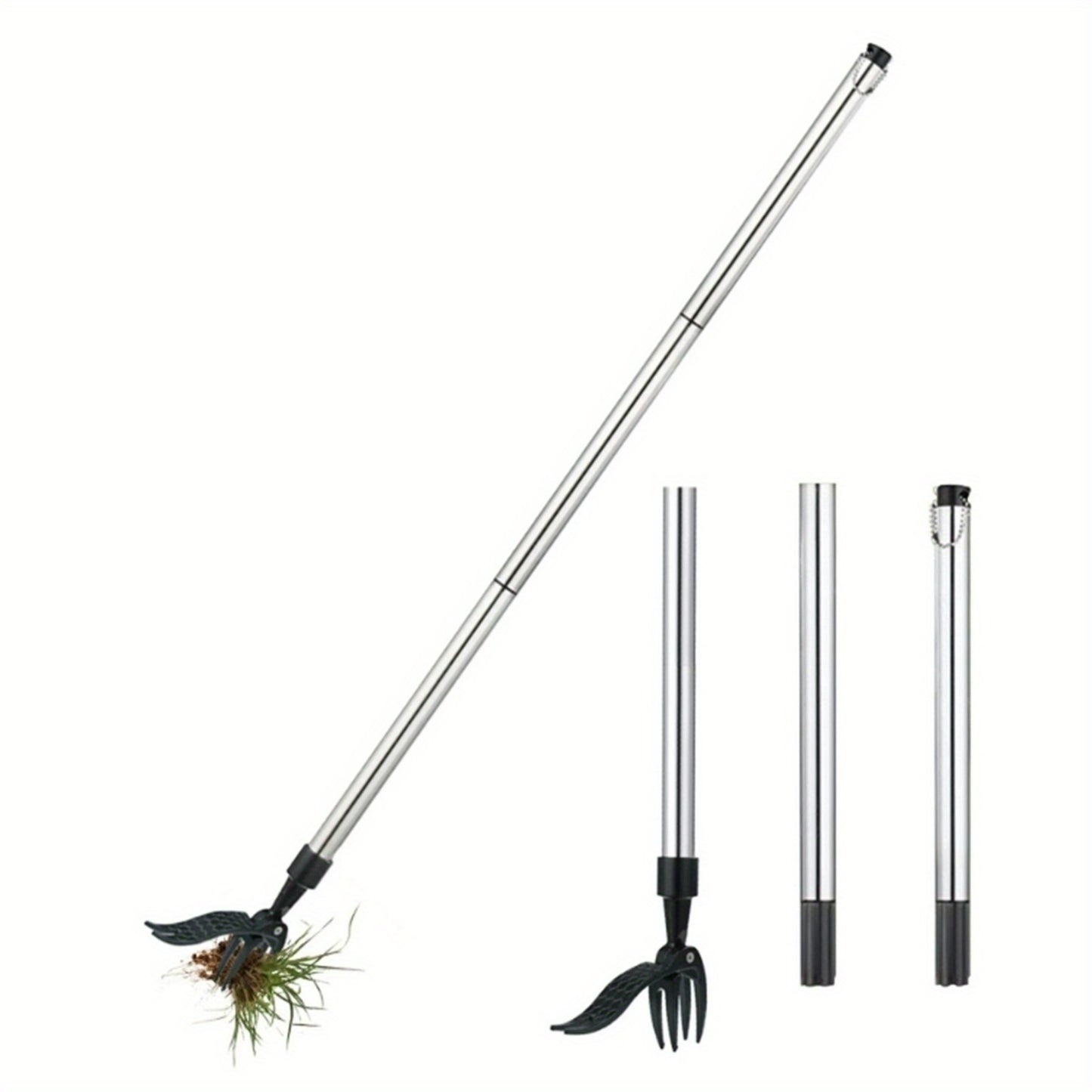 New Model Of Standing Manual Weed Remover With Three Sections, Uprooting Tool For Weeding