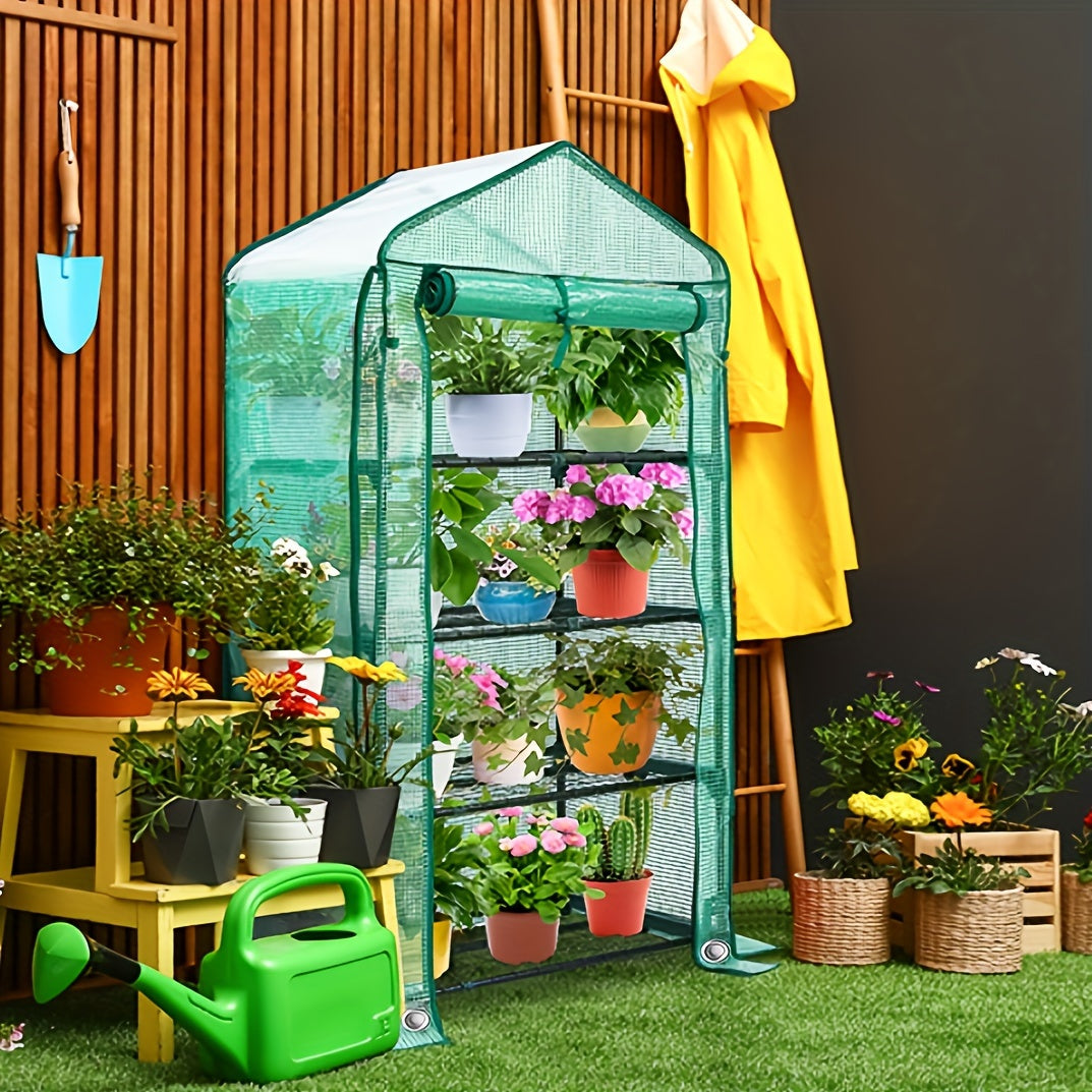 Mini Greenhouse, Plant Green House, Rack Stand Portable Greenhouses for Outdoor & Indoor with Strong Reinforced PE Cover